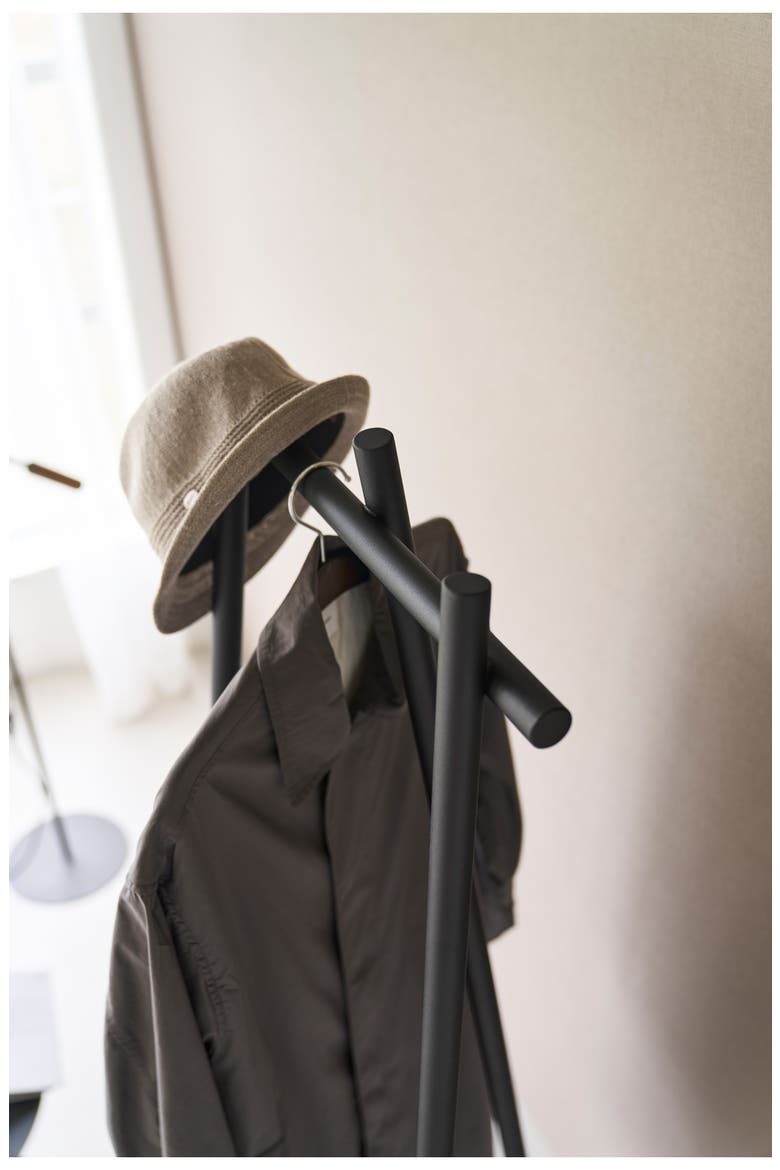 Tri-Post Coat Rack, Alternate, color, BLACK