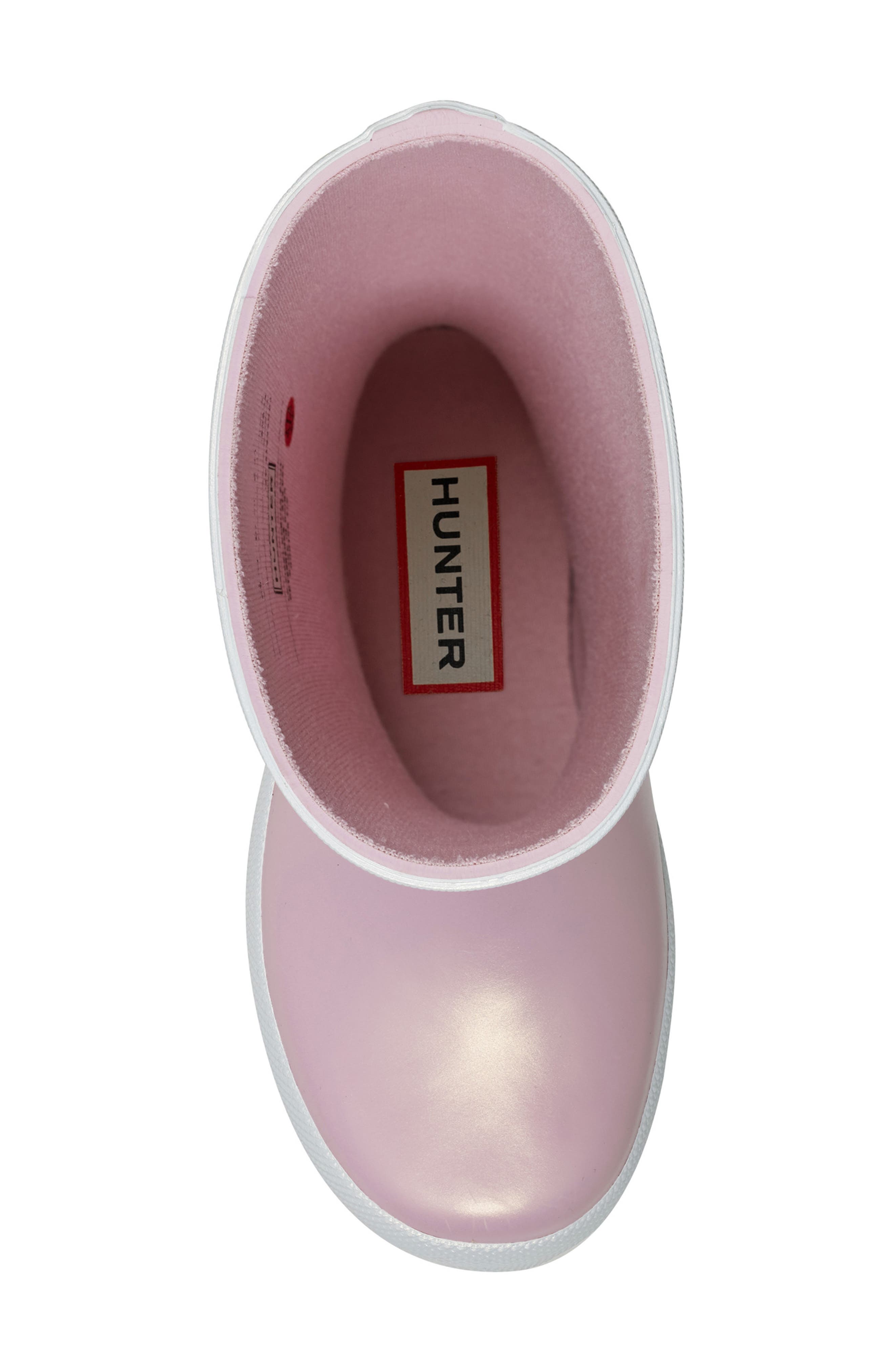 Hunter First Classic Nebula Waterproof Rain Boot, Alternate, color, Foxglove/ White