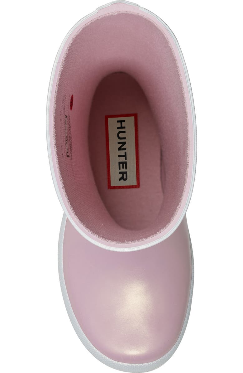 Hunter First Classic Nebula Waterproof Rain Boot, Alternate, color, Foxglove/ White