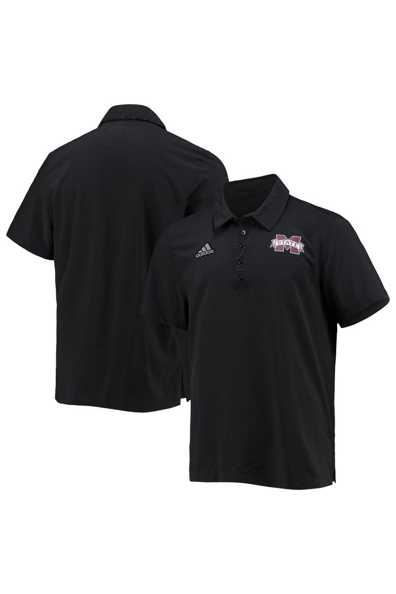Men's adidas Black Mississippi State Bulldogs Playoff Pack Primegreen Polo, Main, color, Black