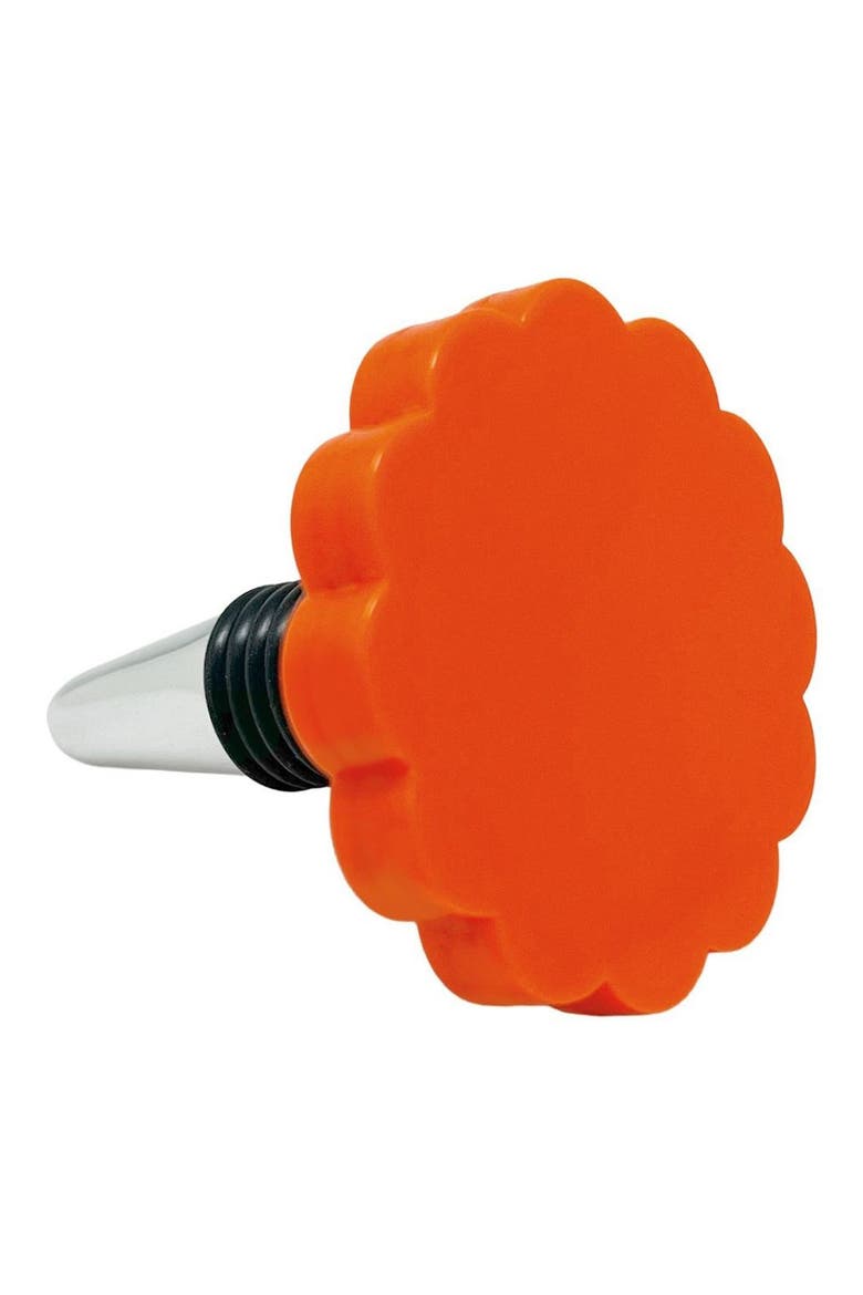 Scallop Bottle Stopper, Main, color, ORANGE