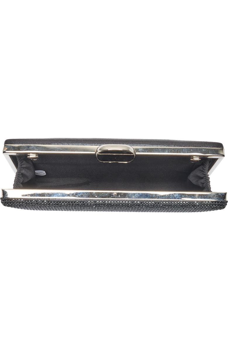 ALESSIA BIANCHI Crystal Frame Clutch, Alternate, color, Black