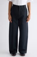 Acne Studios Plass Cotton Sateen Wide Leg Pants