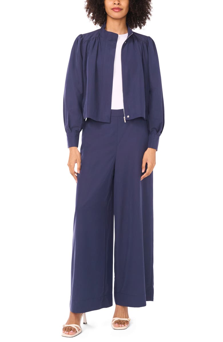 Vince Camuto Zip Front Jacket, Alternate, color, Classic Navy