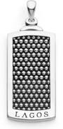 LAGOS Men's Anthem Caviar Beaded Tag Amulet