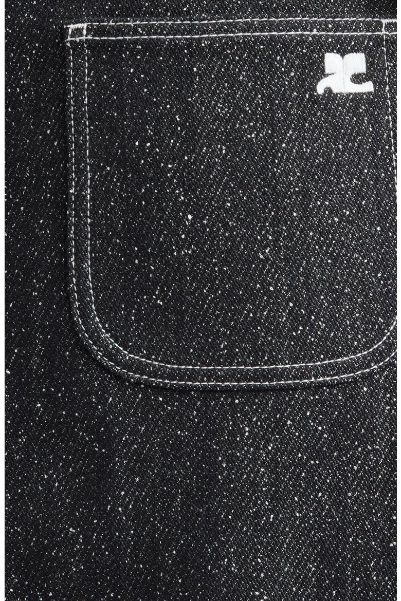 Denim Tweed Pencil Skirt, Alternate, color, BLACK/ HERITAGE WHITE