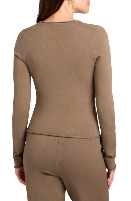 Splendid X Cellajaneblog Layering Sweater In Brown