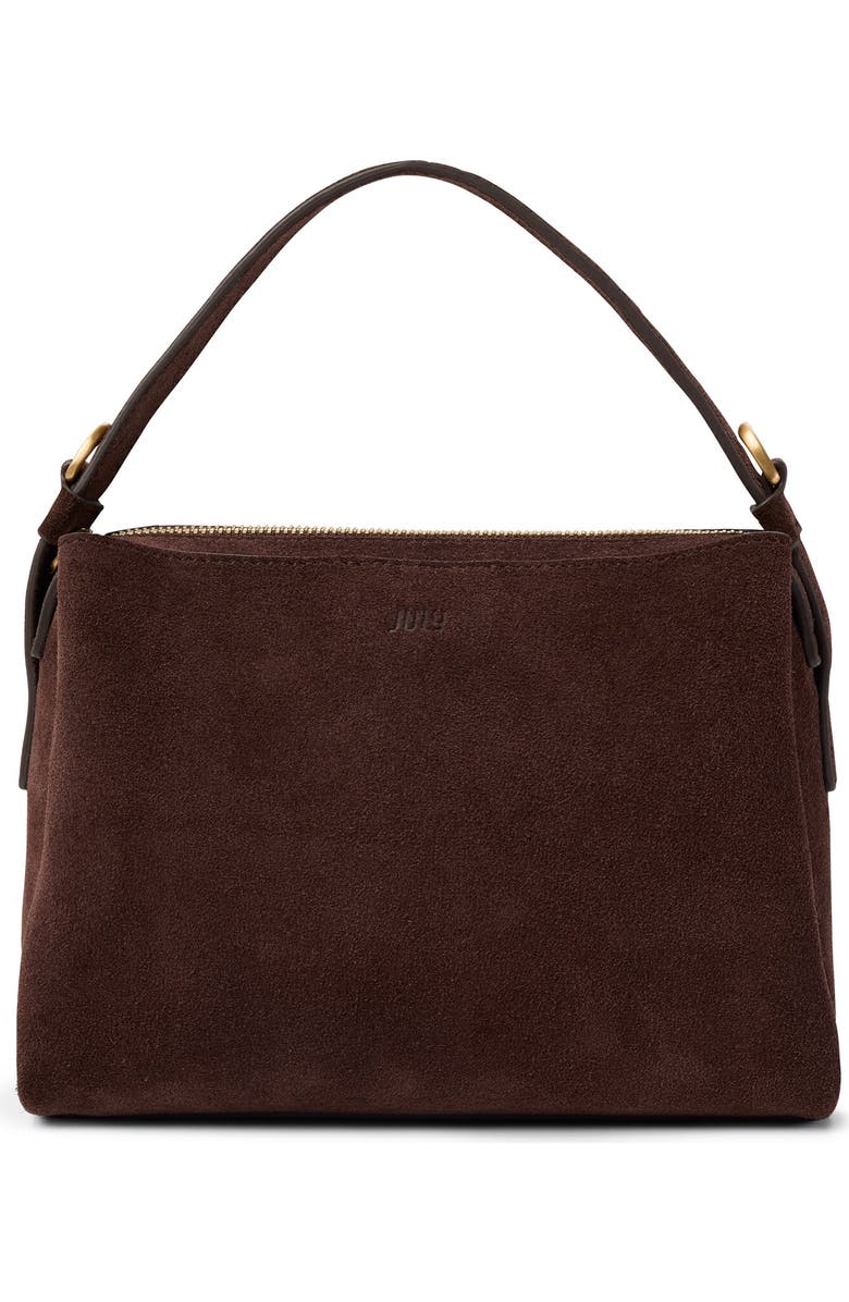 July Juliette Suede Crossbody, Alternate, color, Espresso