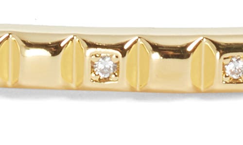NORDSTROM NORDSTROM CUBIC ZIRCONIA ACCENT SQUARE TILE CUFF BRACELET