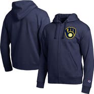 Champion Men's Champion Navy Milwaukee Brewers All-Star Full-Zip Hoodie