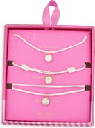 Leith Cubic Zirconia Cord Necklace, Bracelet & Anklet Set