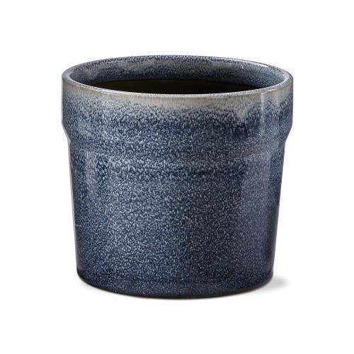 Tag Azul Planter Reactive Glazed Stoneware Blue For 5" Pot In Blue