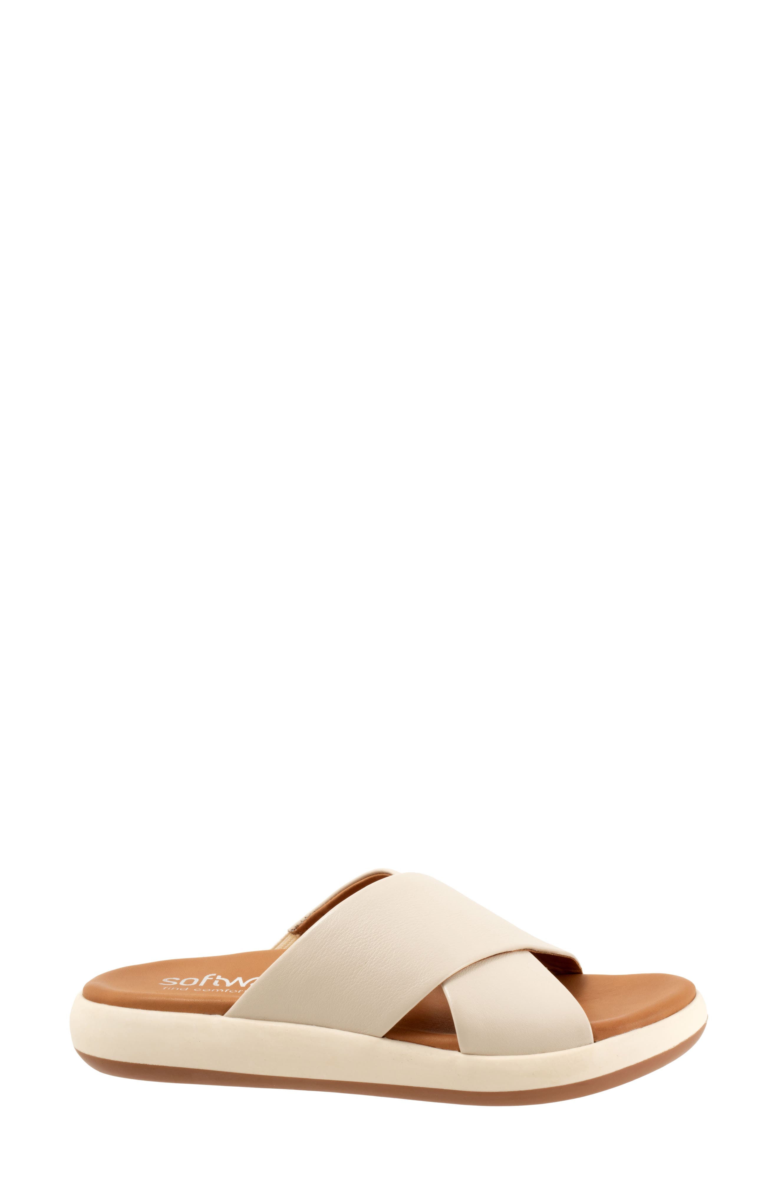SoftWalk<sup>®</sup> Jesi Slide Sandal, Alternate, color, Ivory