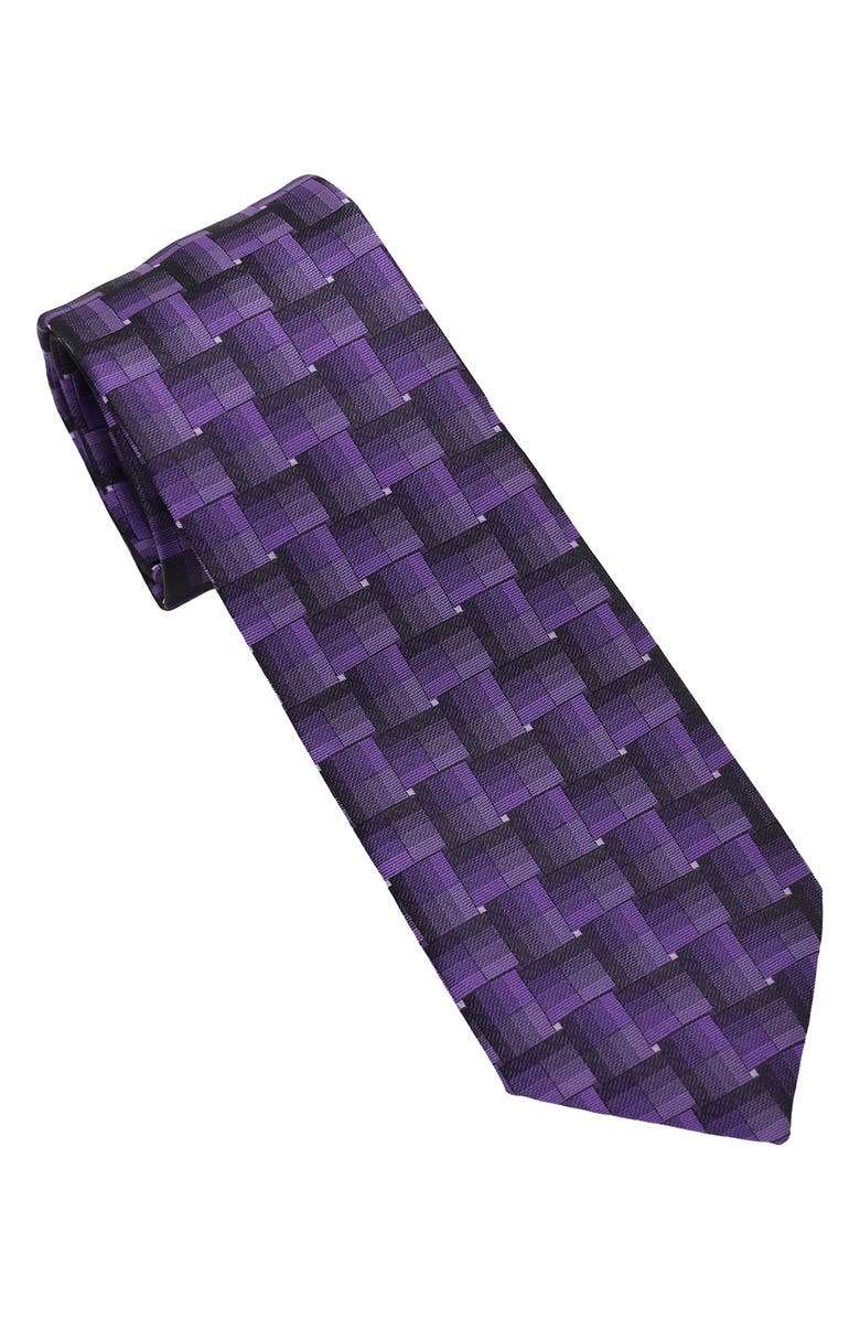 DKNY Ombré Check Tie, Main, color,