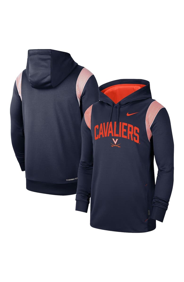 Nike Men's Nike Navy Virginia Cavaliers 2022 Game Day Sideline Performance Pullover Hoodie, Main, color, 