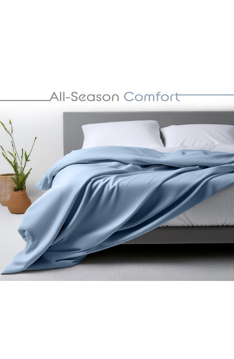 Vellux Snuggle Sheet Set, Alternate, color, Soft Blue