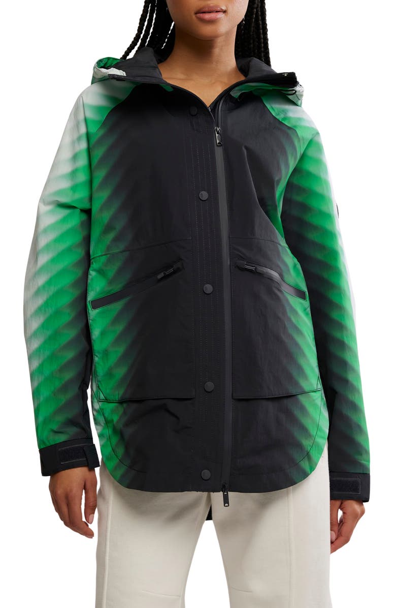 Free People Print Waterproof Rain Jacket, Main, color, 