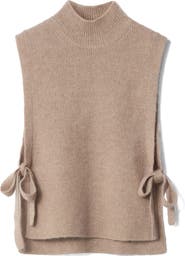 
Other Stories Wool 
Mohair Side Tie Bib Vest