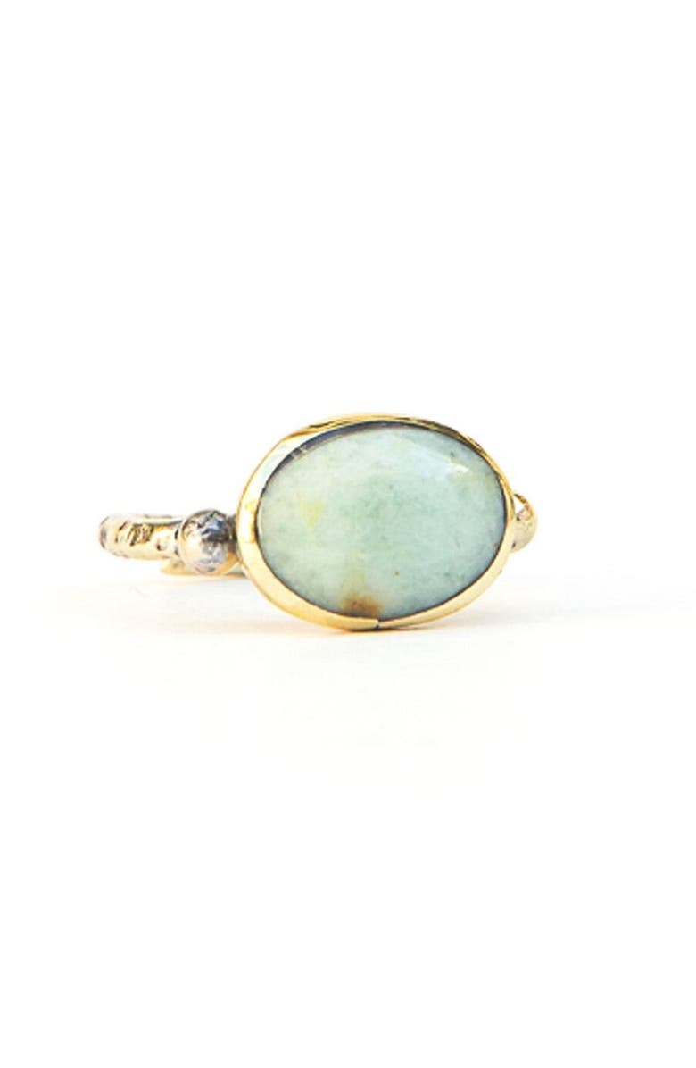 Fair Anita Julieta Chalcedony Ring, Main, color, Green