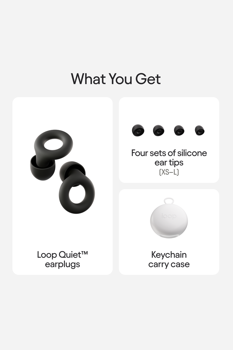 Quiet 2 Earplugs for Sleep, Focus, Travel & Commutes, Alternate, color, Black