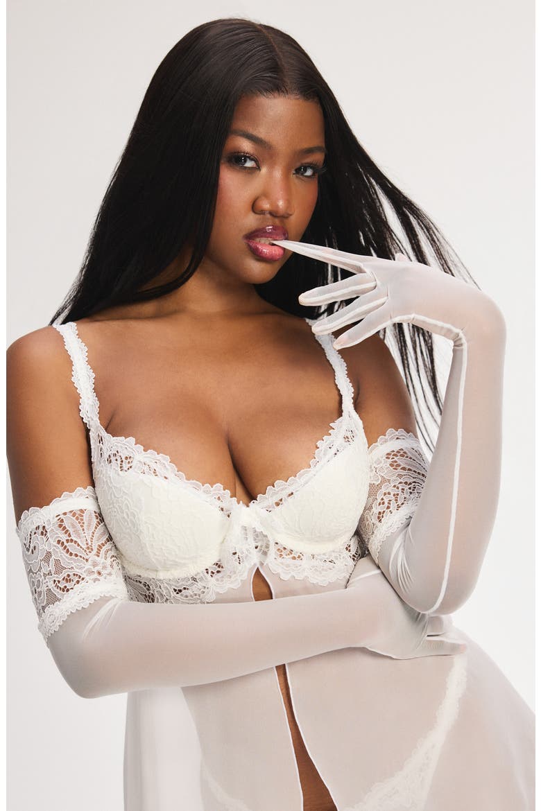 Romantic Corded Lace Opera Gloves, Alternate, color, HAZY WHITE
