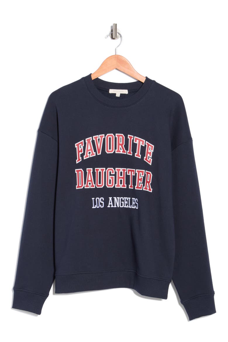 Collegiate Cotton Blend Sweatshirt, Alternate, color, LOS ANGELES