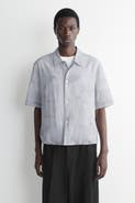 COS Textured Drawstring-hem Shirt