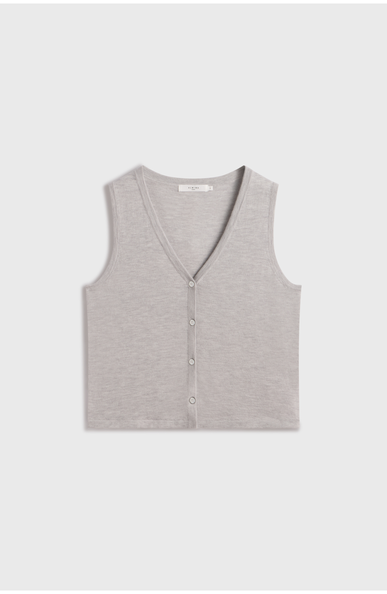Almina Concept Knit Button Closure Vest, Alternate, color, 