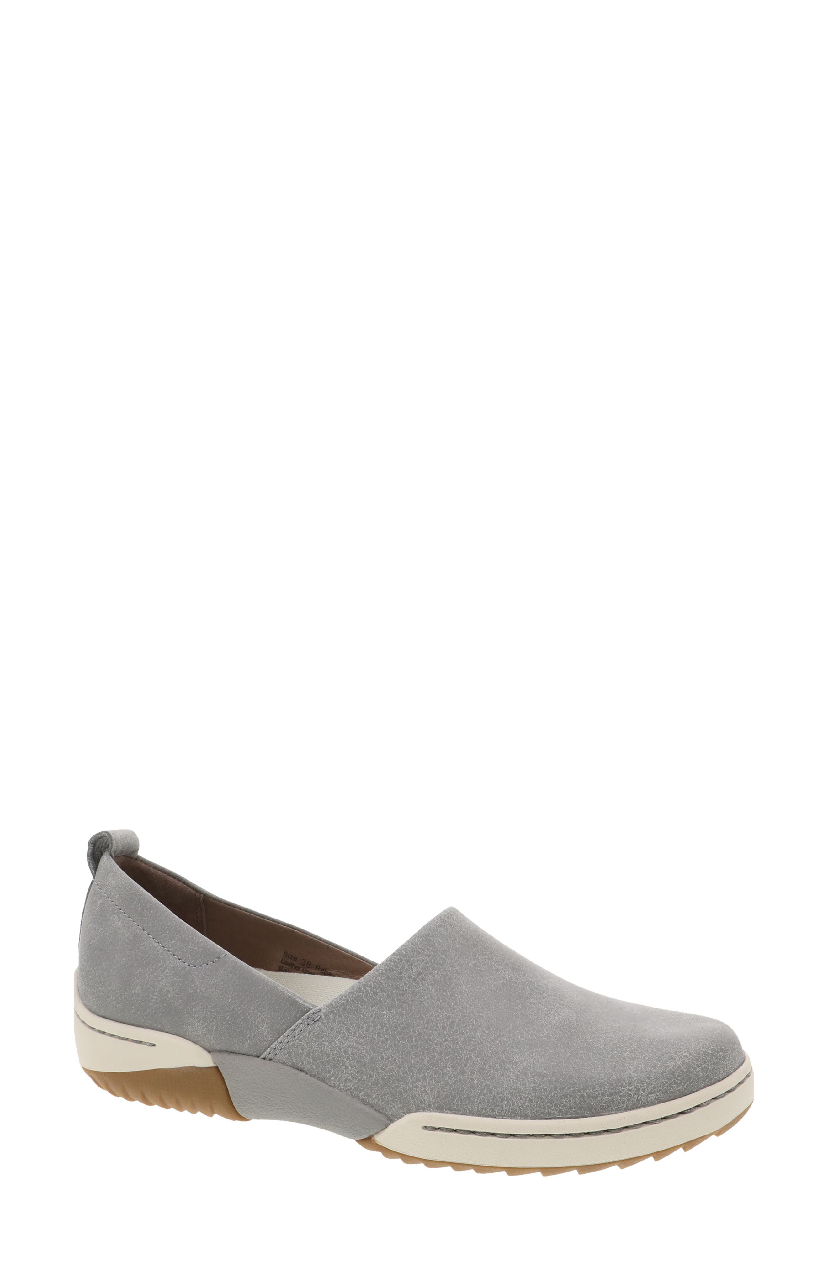 Reba Flat, Main, color, GREY NAPPA LEATHER