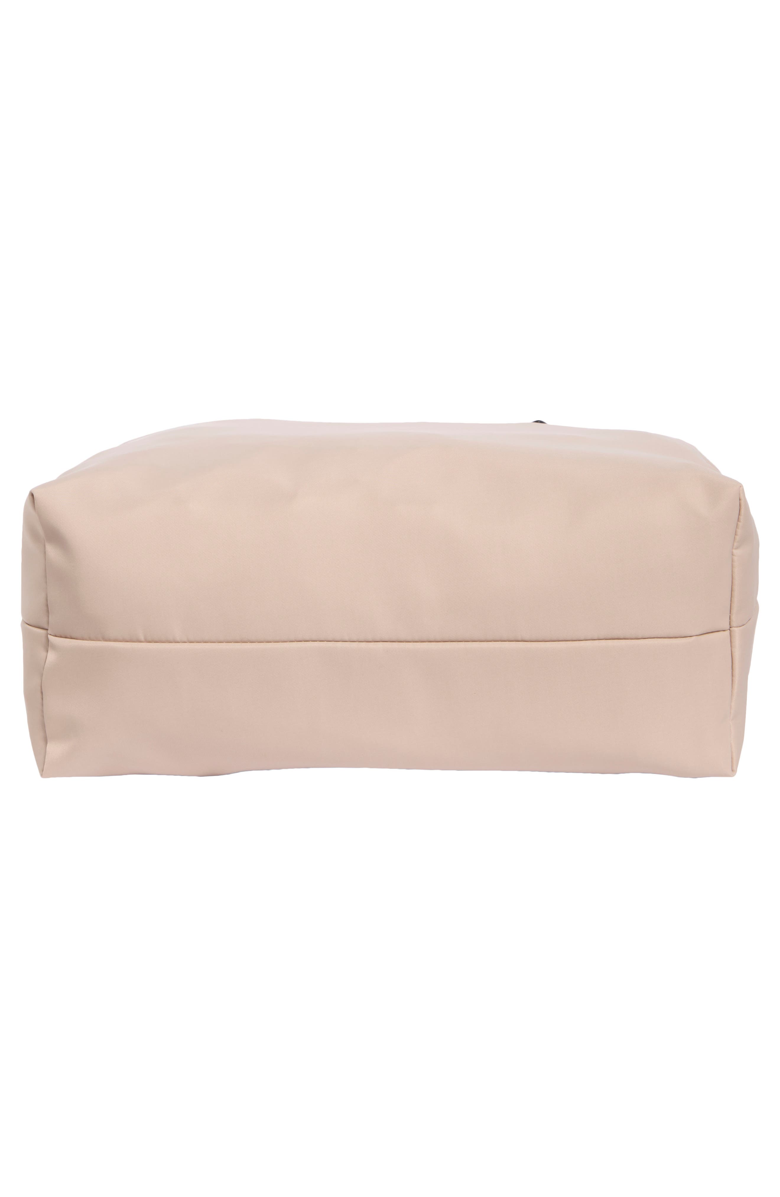 mel packable nylon tote, Alternate, color, WARM BEIGE MULTI
