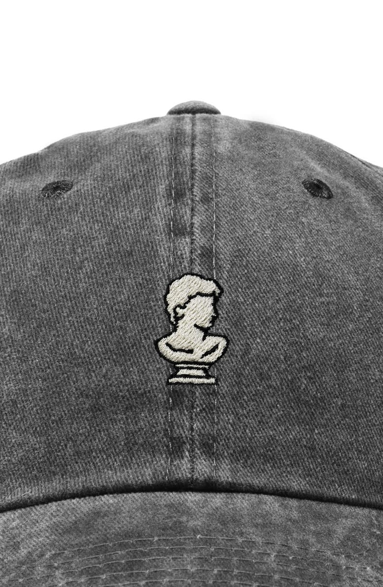 Dalix Sculpture Dad Cap, Alternate, color, Washed Black