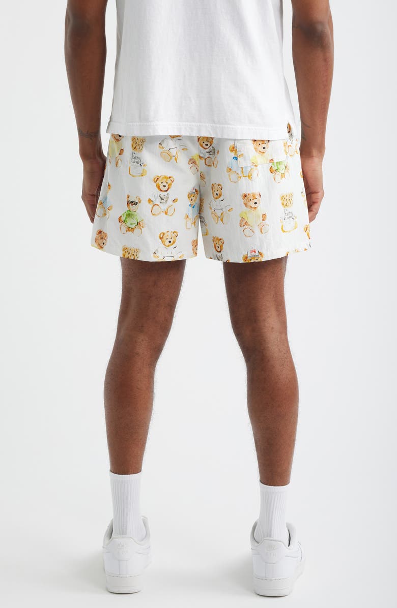 MARKET Teddy Print Tech Shorts, Alternate, color, White Multi
