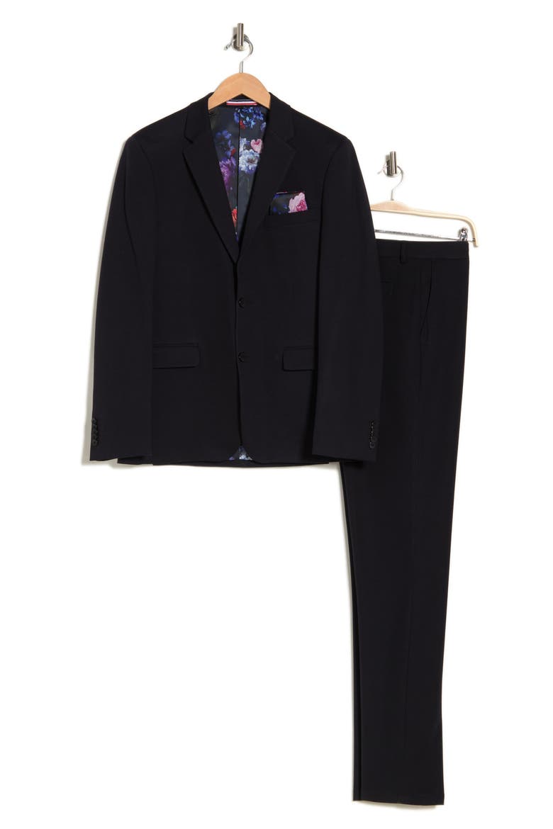 Solid Jersey Suit, Alternate, color, NAVY