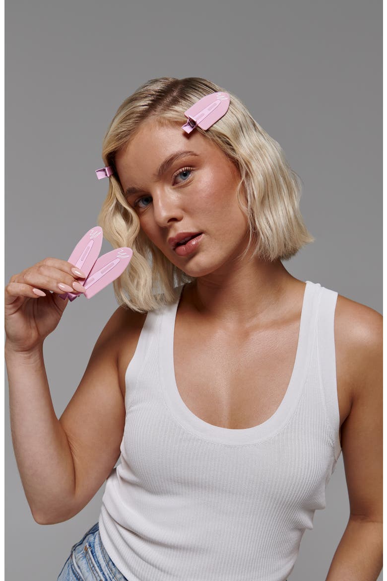 4-Pack Jumbo No-Crease Hair Clips, Alternate, color, PINK