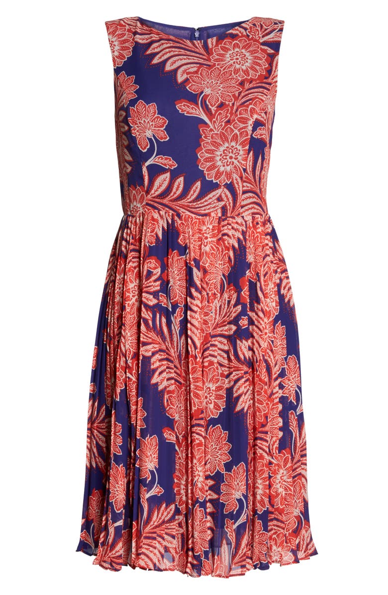 Adrianna Papell Chiffon Fit & Flare Dress, Alternate, color, 