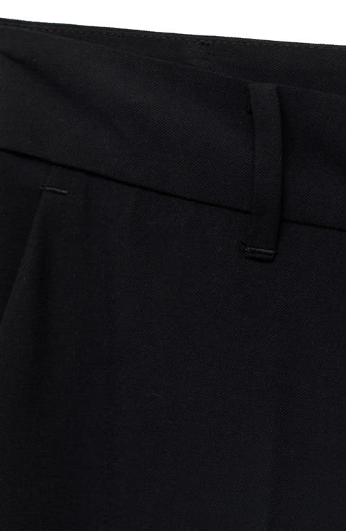 Mango Carlos Wide Leg Pants In Black
