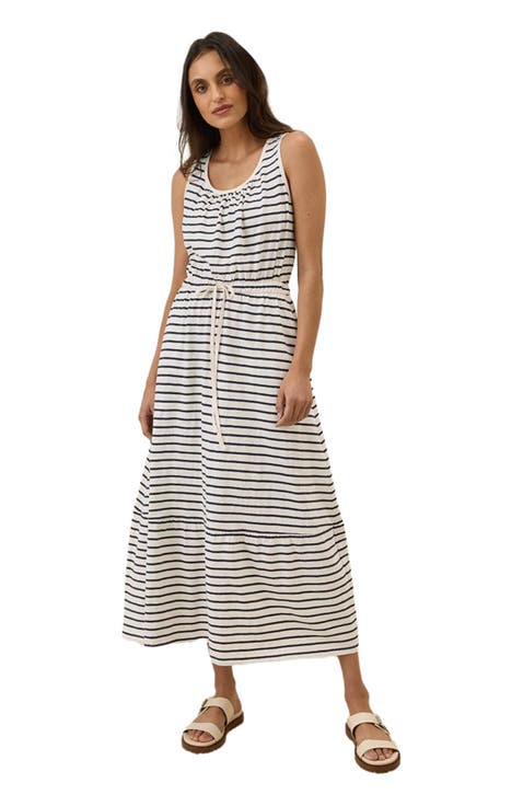 Organic Cotton Relaxed Slub Tank Maxi Dress