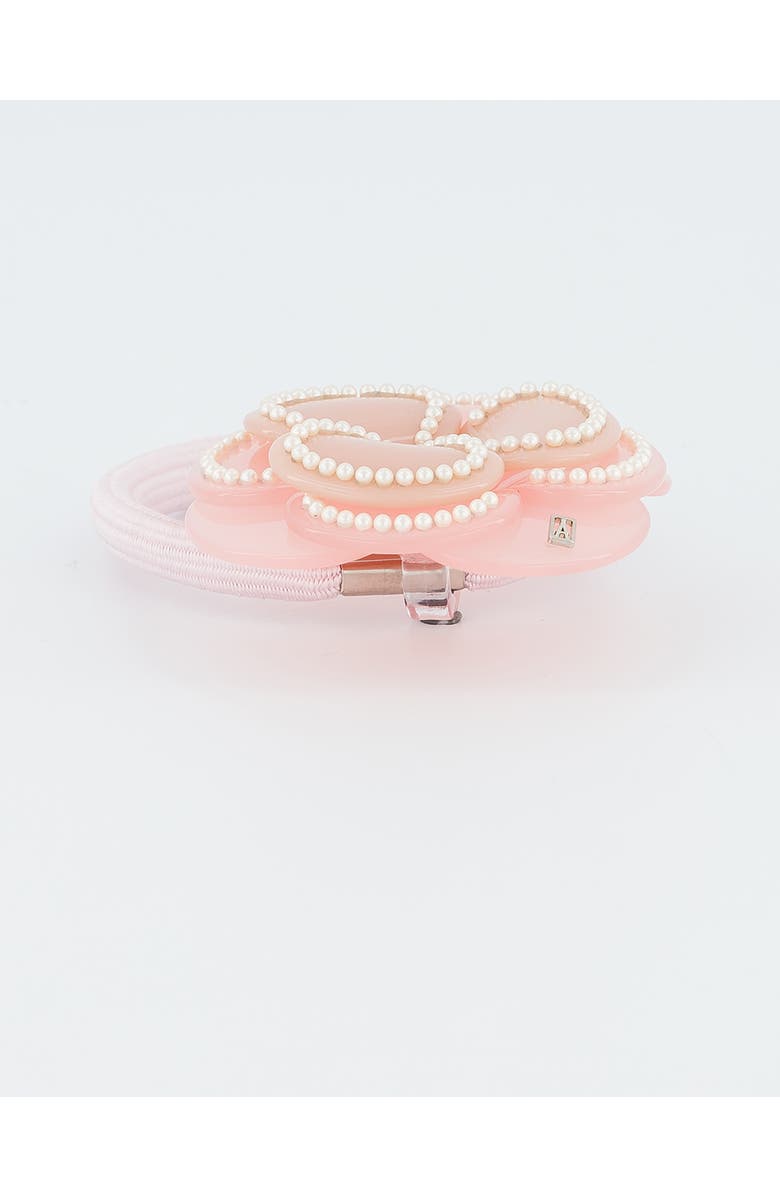 Alexandre de Paris Camelia Acetate Hair Tie, Alternate, color, Pink