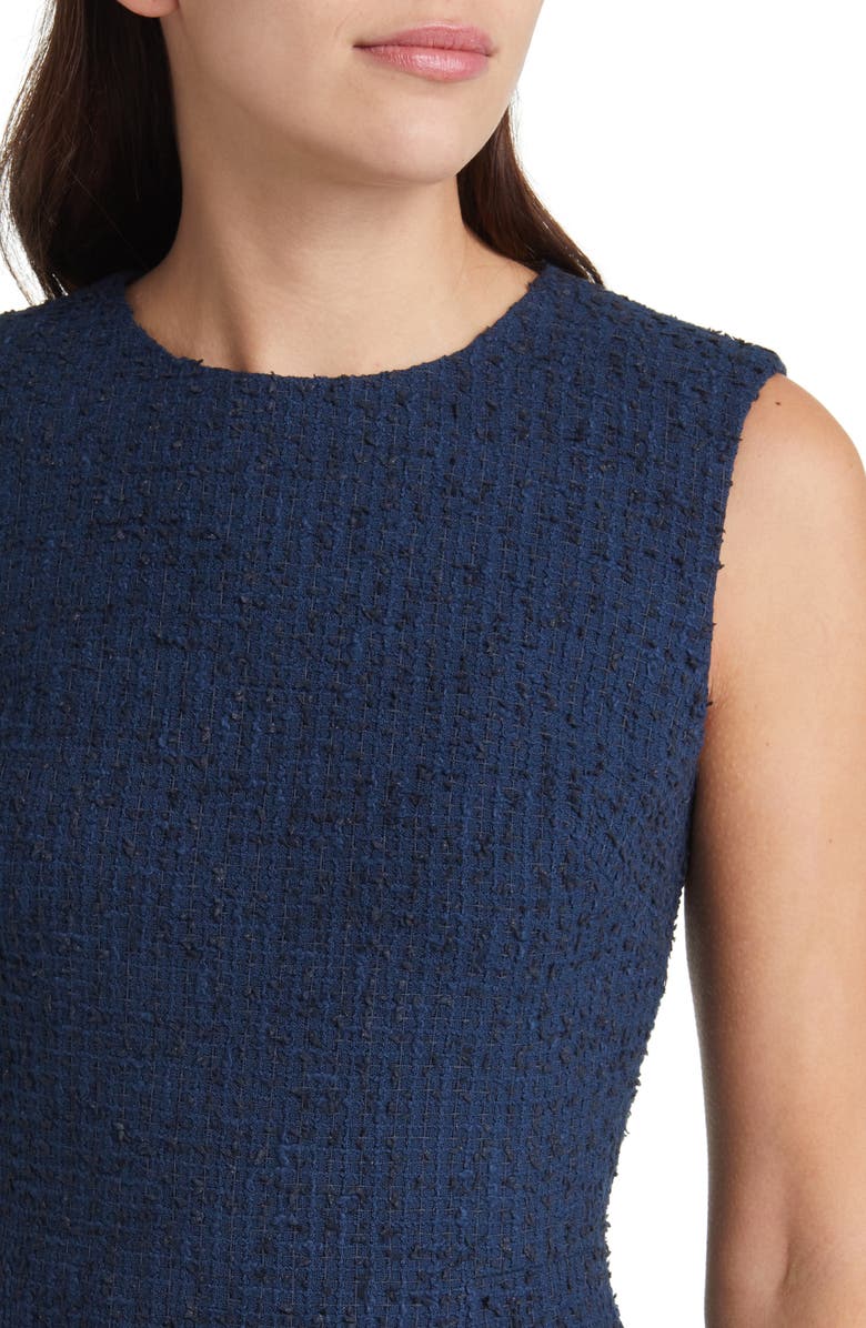 KOBI HALPERIN Maui Sleeveless Tweed Sheath Dress, Alternate, color, 
