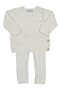 Pointelle Knit Sweater, Footed Pants & Bonnet Set