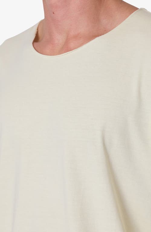 Mnml Raw Hem Oversize Long Sleeve T-shirt In White