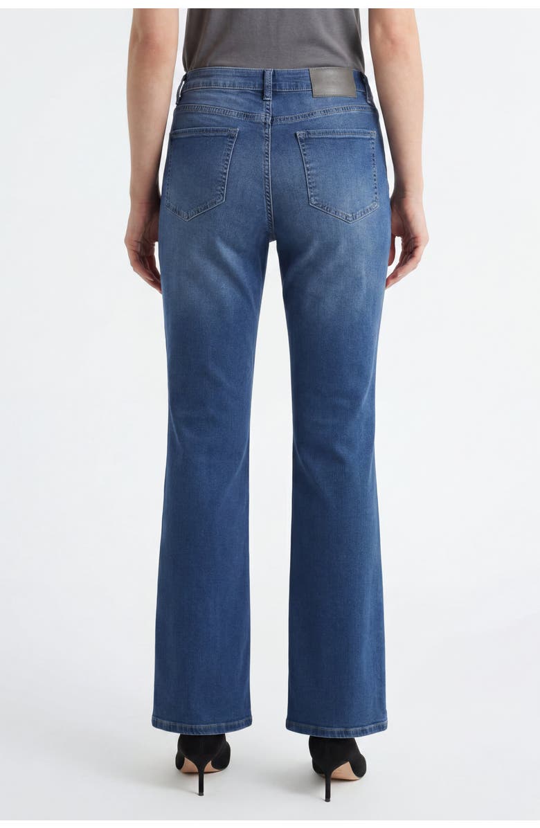 Solomon & Sage Women's High-Waisted Flare Jeans, Alternate, color, Blue Wash
