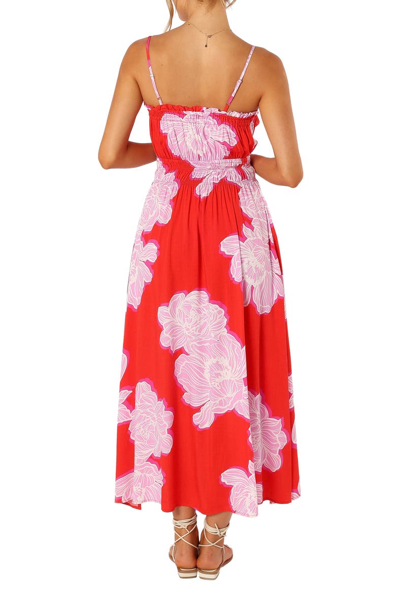 Sybel Floral Sundress, Alternate, color, RED PINK FLORAL