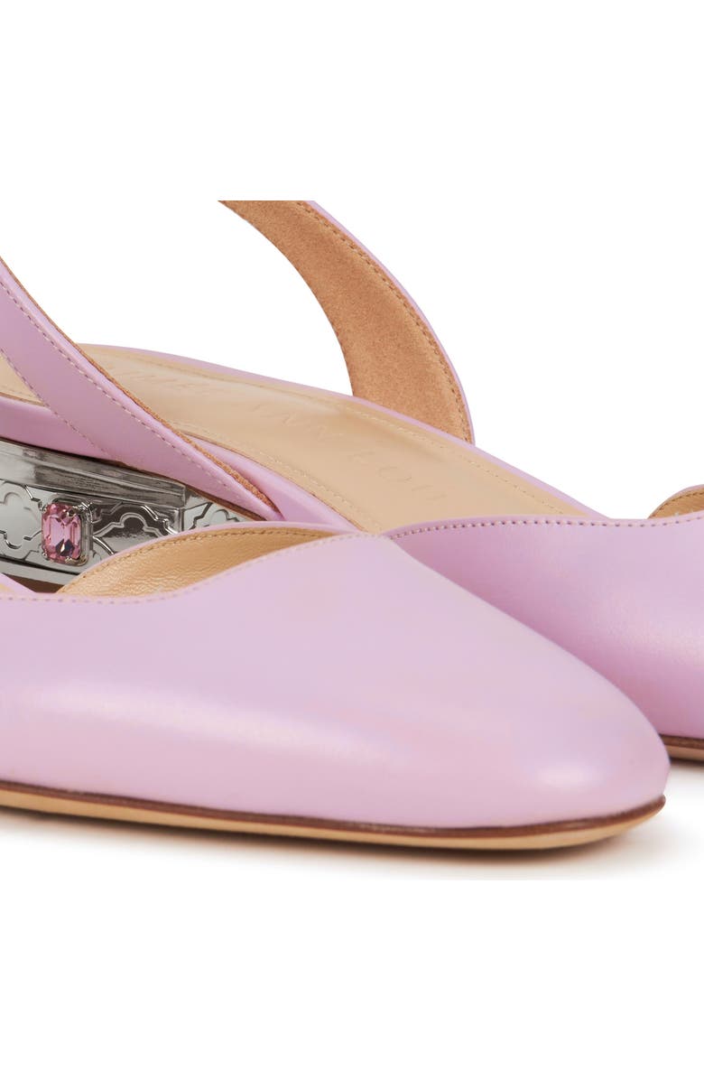 AIMEE ANN LOU Izella Slingback in Leather, Alternate, color, Pink