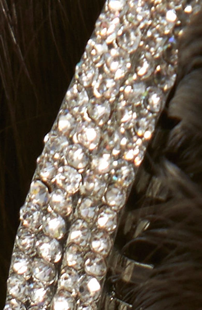 Tasha 'Simple Crystal' Hair Comb, Alternate, color,