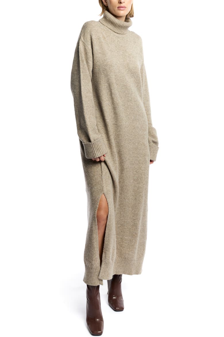Bedford Sweater Dress, Alternate, color, Mocha