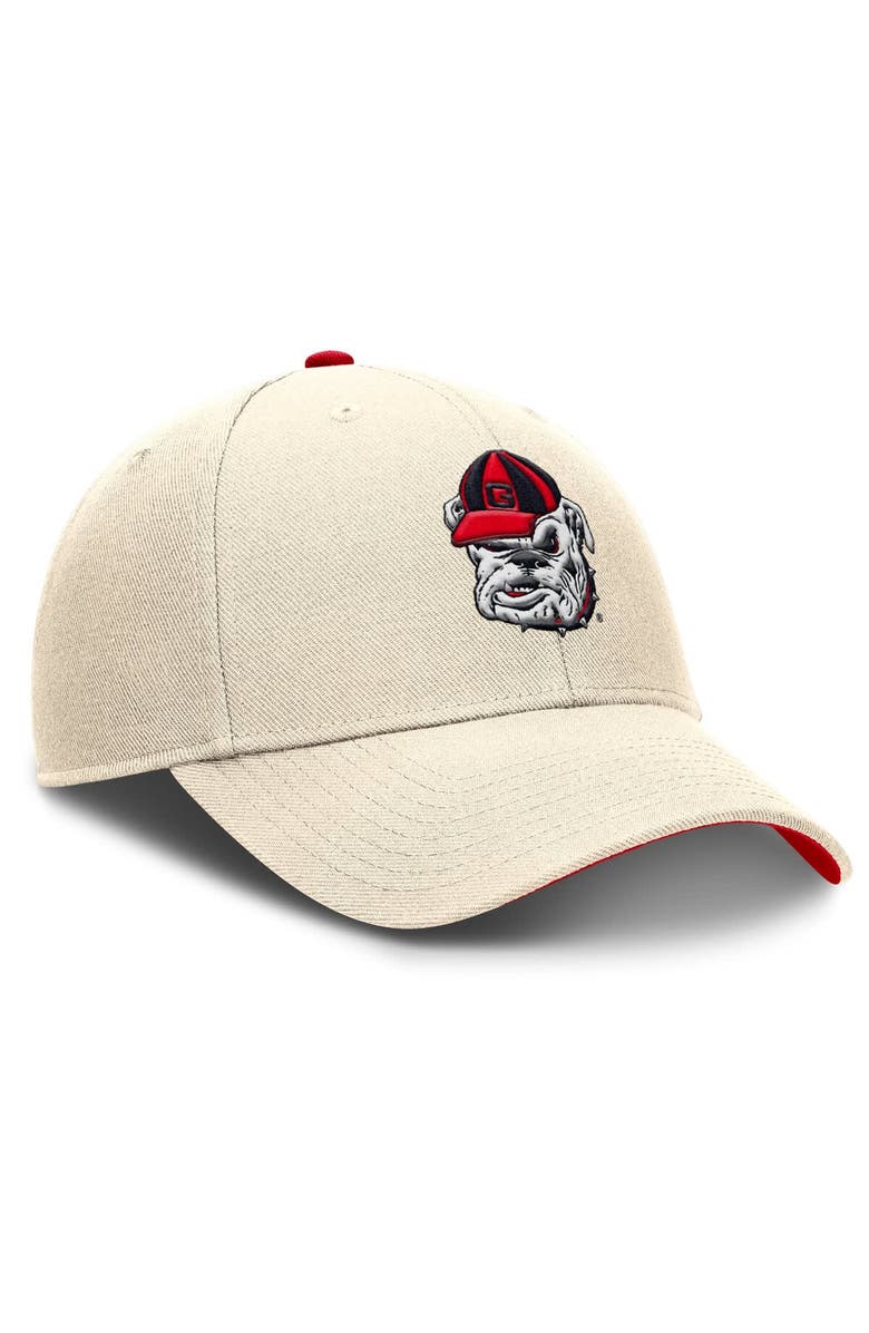 Nike Men's Nike Natural Georgia Bulldogs Rise Legacy Adjustable Hat, Alternate, color, 