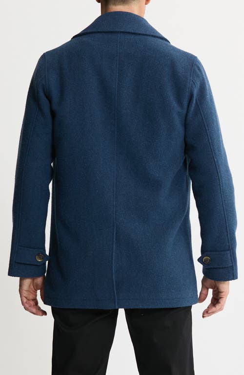 Jachs Herringbone Coat In Blue
