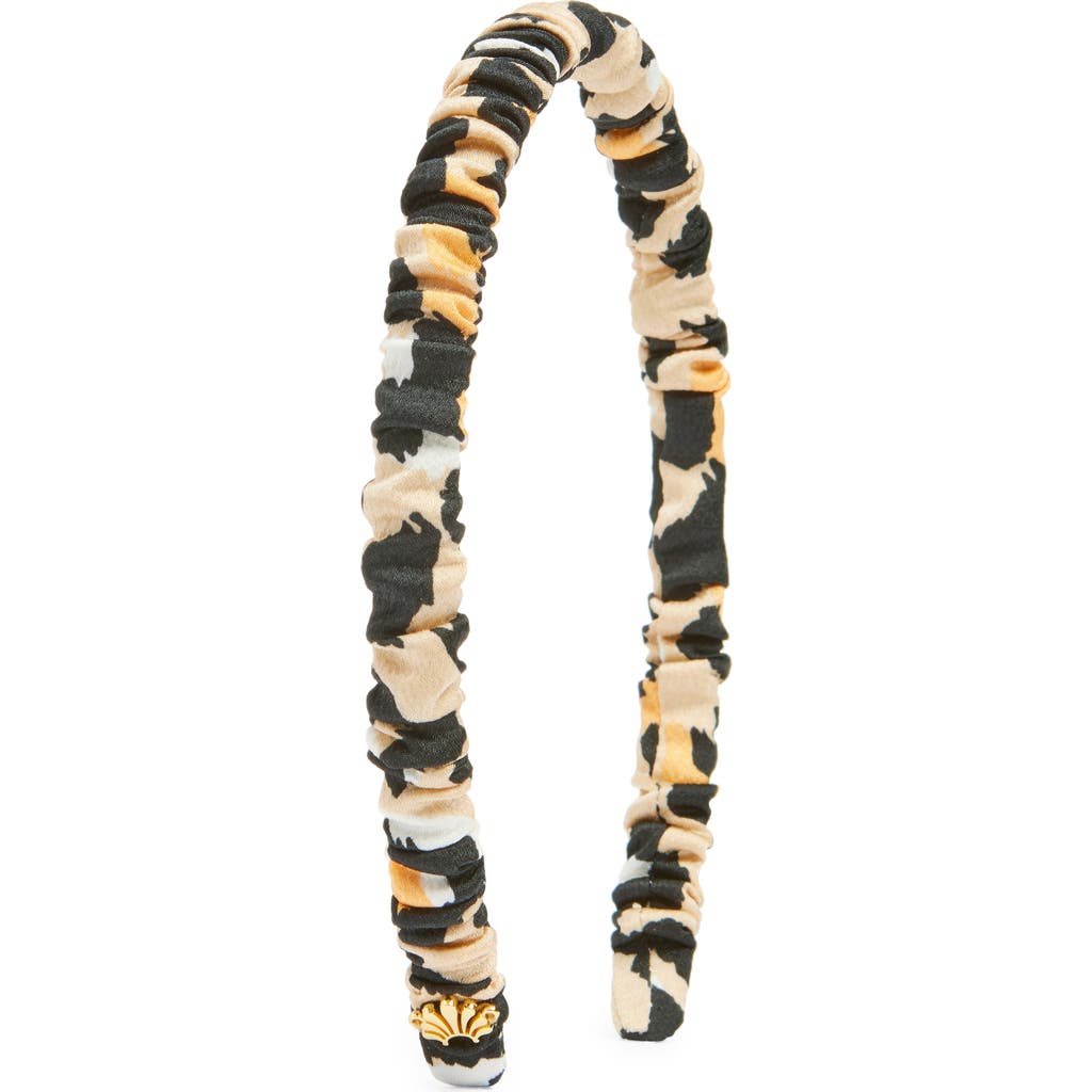 Lele Sadoughi Jessie Silk Blend Headband In Leopard