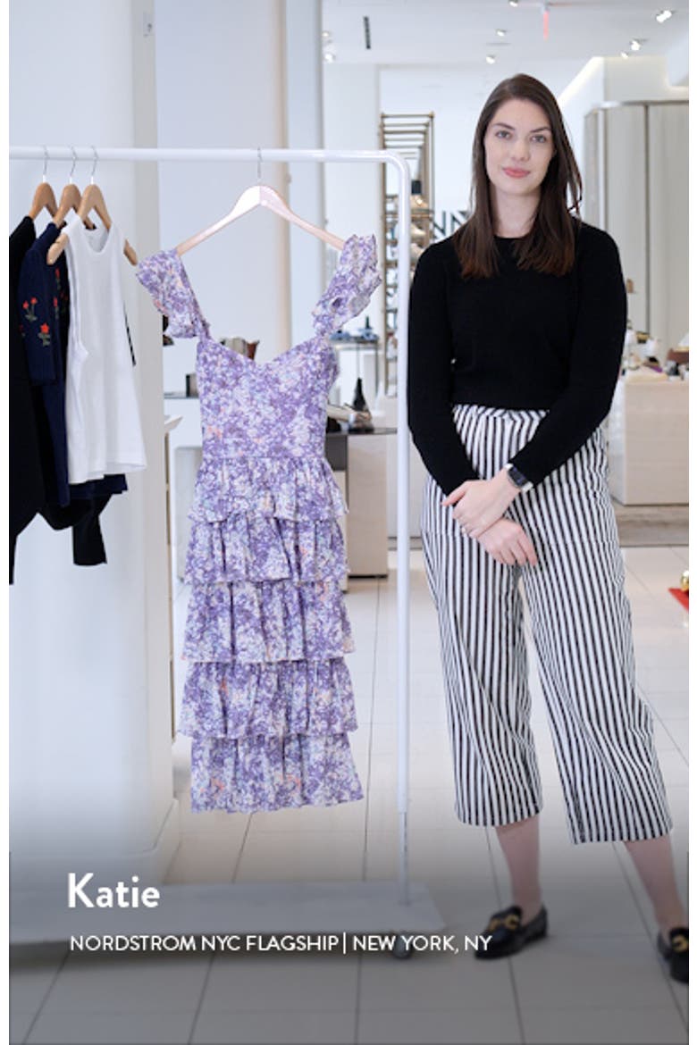 Kristen Floral Ruffle Tier Midi Dress video